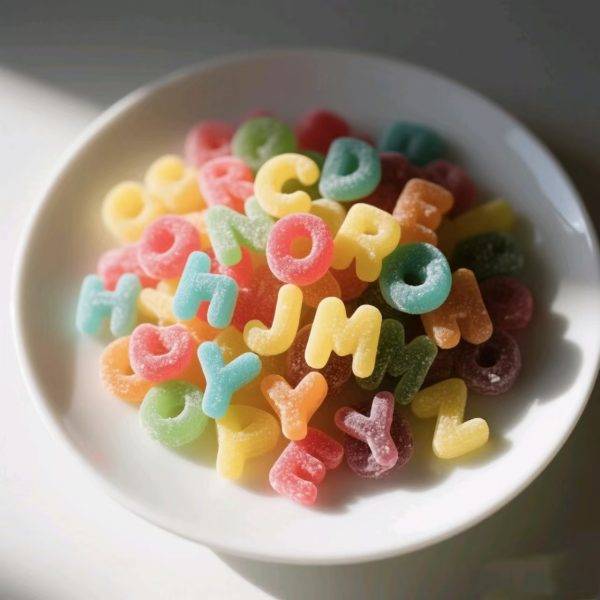 Qi Alphabet Gummy Candy